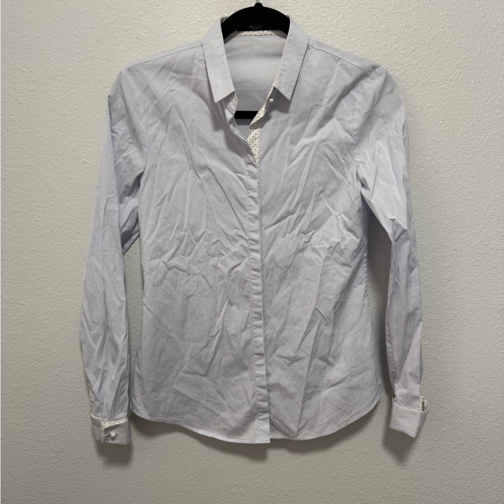 G2000 Light Gray Casual Button Down Shirt Size Small